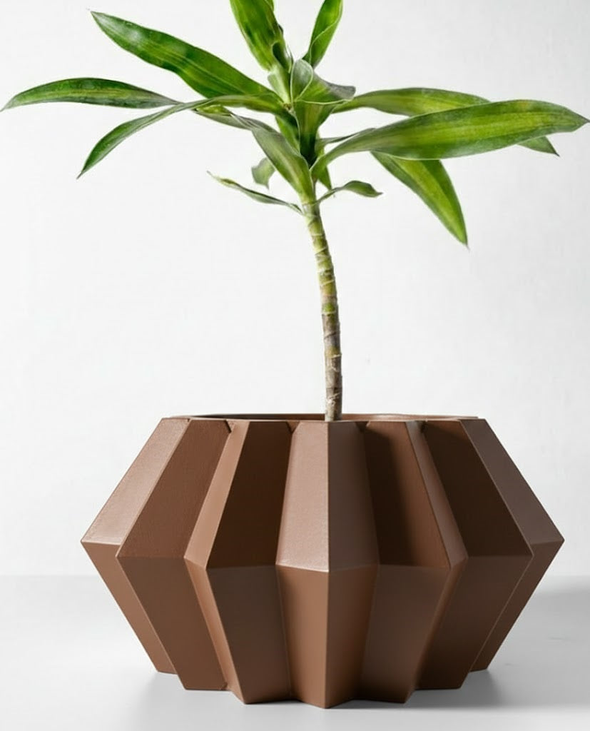 Pflanztopf „Jun“ – Geometrische Harmonie in 3D-Design