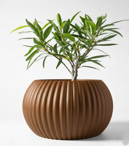 Der Roni – 3D-Pflanztopf mit harmonischer Rillenstruktur