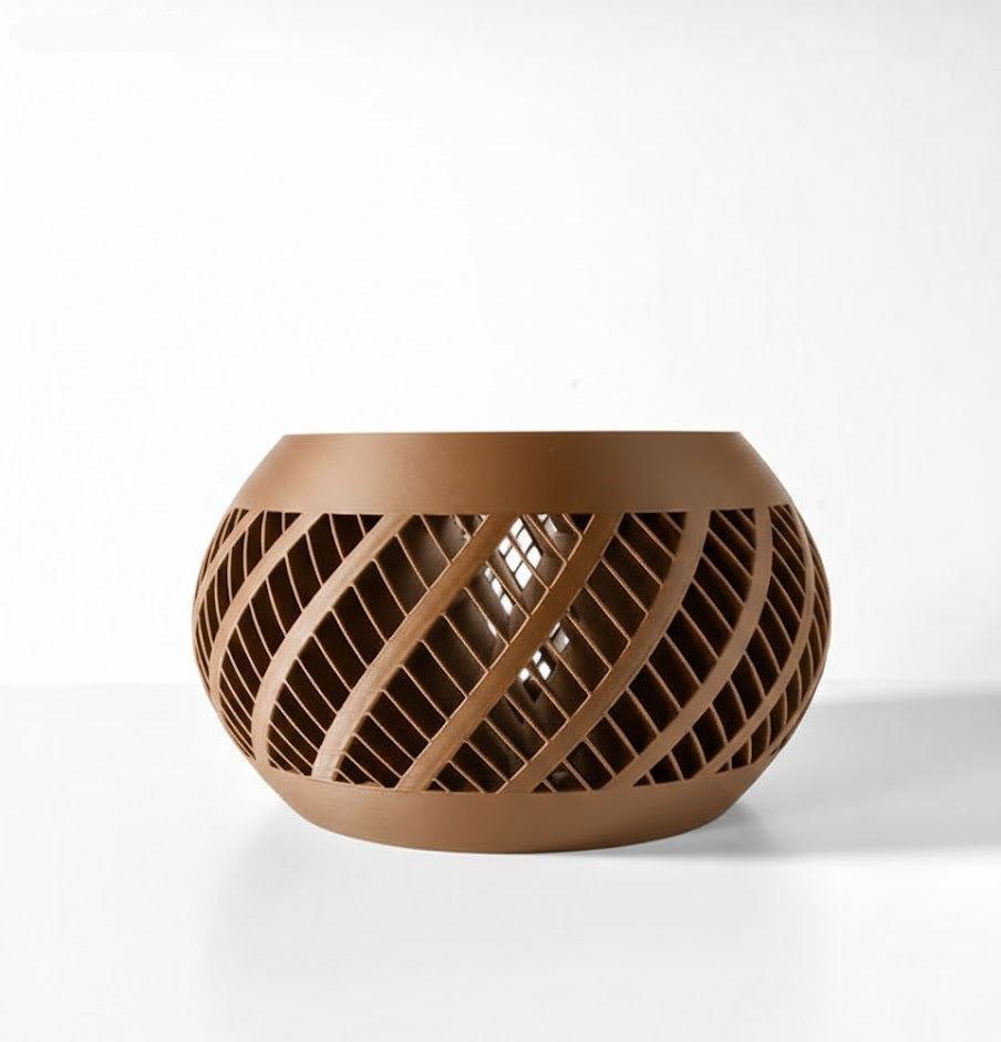 Elvik 3D Orchideen-Pflanztopf – Spiraldynamik für stilvolles Pflanzenwachstum