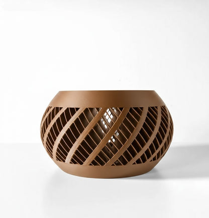 Elvik 3D Orchideen-Pflanztopf – Spiraldynamik für stilvolles Pflanzenwachstum