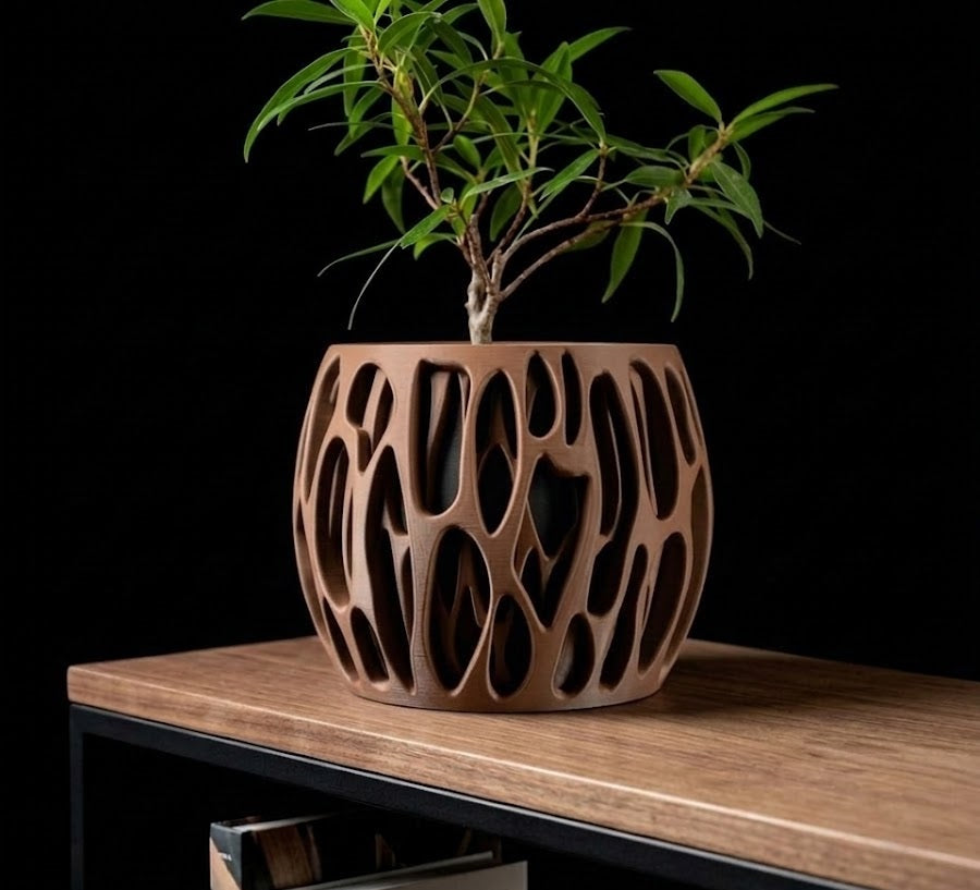 Schleim – Organische 3D-Form in geschlossener Eleganz