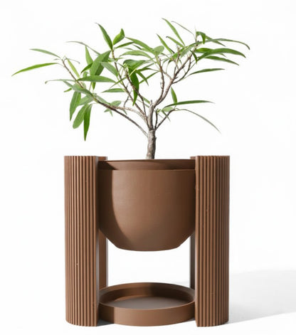 Der Avor – Minimalistischer 3D-Pflanztopf mit architektonischem Sockel