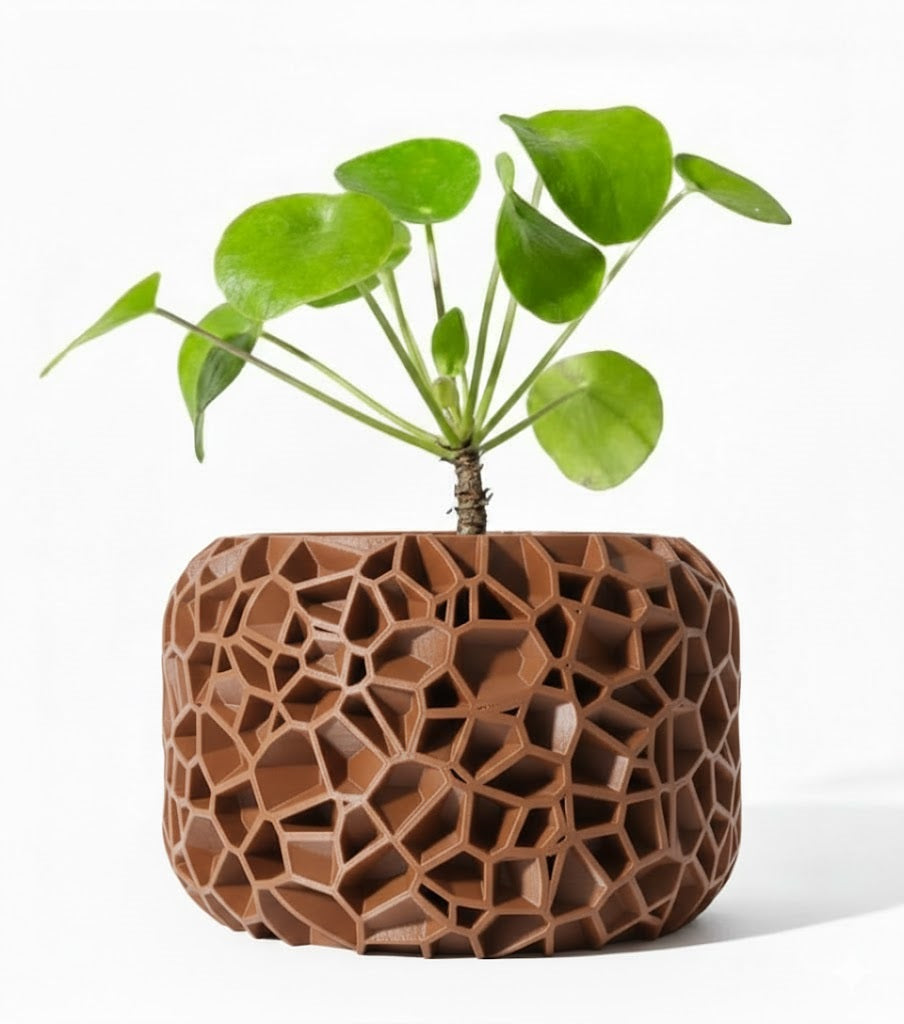 Der Vori – Organischer 3D-Pflanztopf im Voronoi-Look