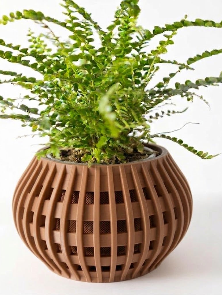 Usio Pflanztopf – 3D-Geometrie trifft sanfte Rundung