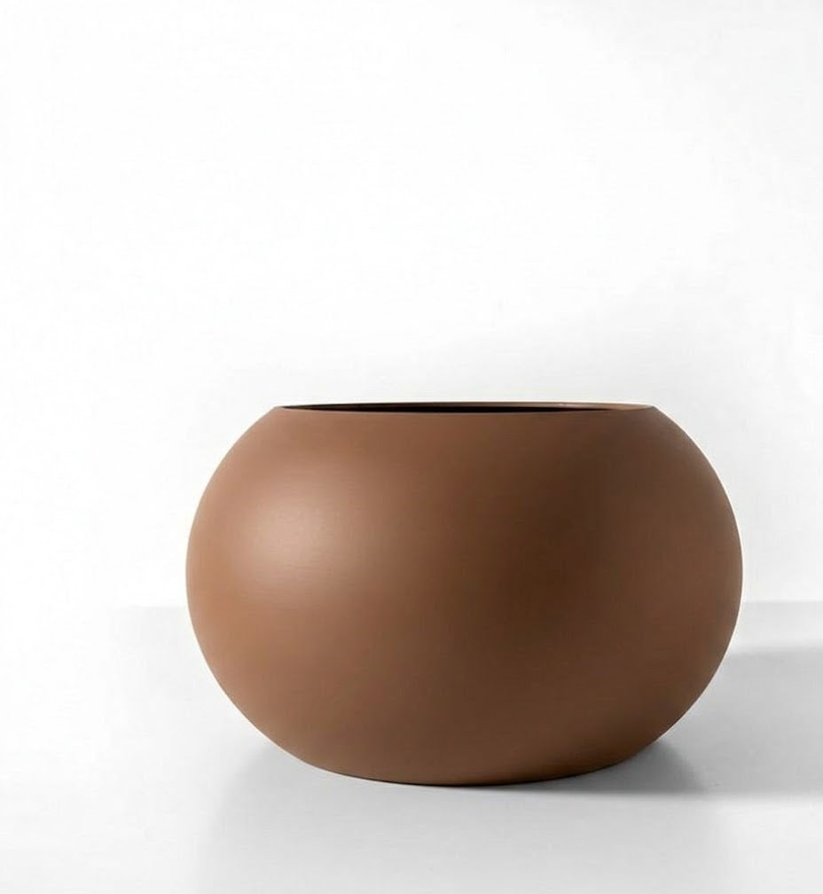 Rono Simple – Puristischer 3D-Pflanztopf in harmonischer Kugelform