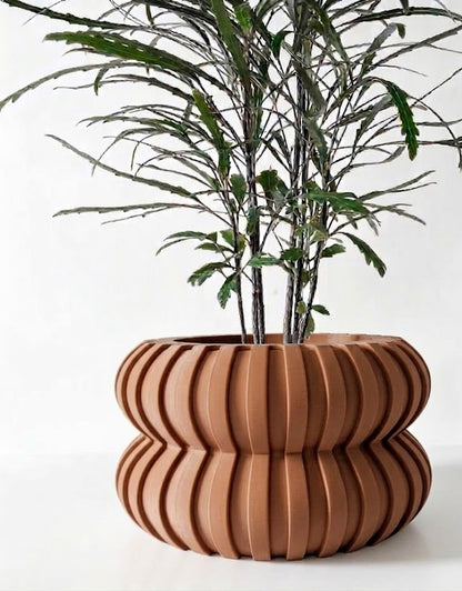 Wali 3D Pflanztopf – Skulpturales Volumen mit futuristischer Textur