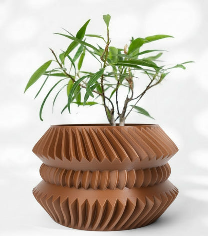 Der Jako – Futuristischer 3D-Pflanztopf mit rhythmischer Struktur