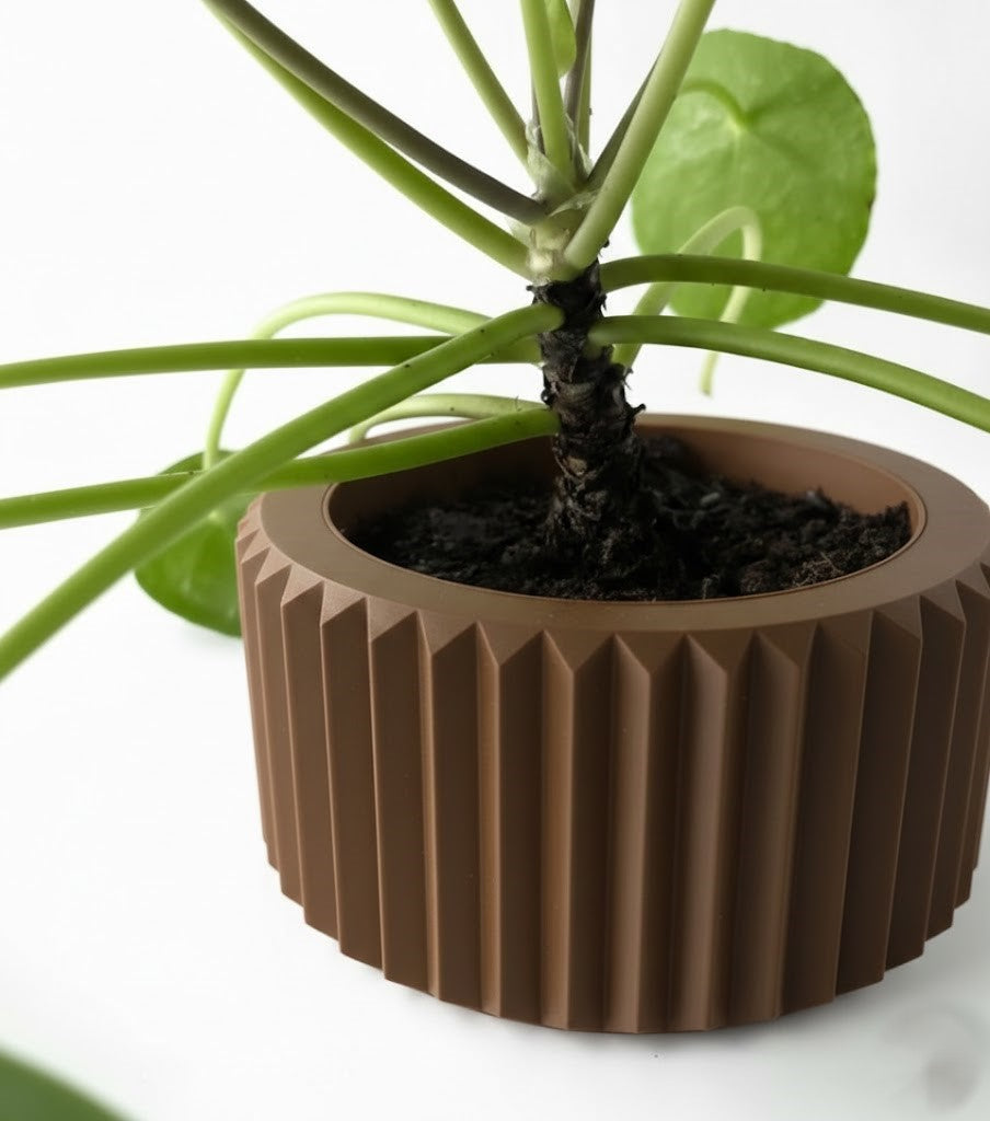 Rilas Pflanztopf – Eleganter 3D-Pflanztopf mit klarer Linienstruktur