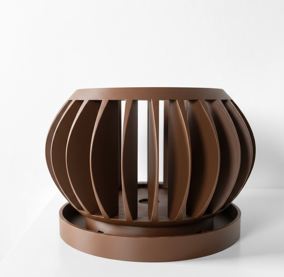 Rene Pflanztopf – Offener 3D-Orchideentopf mit integriertem Belüftungssystem und Abtropfschale