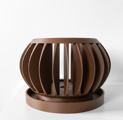 Rene Pflanztopf – Offener 3D-Orchideentopf mit integriertem Belüftungssystem und Abtropfschale