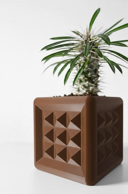 3D Pflanztopf „Novo“ – Geometrie in kubischer Klarheit