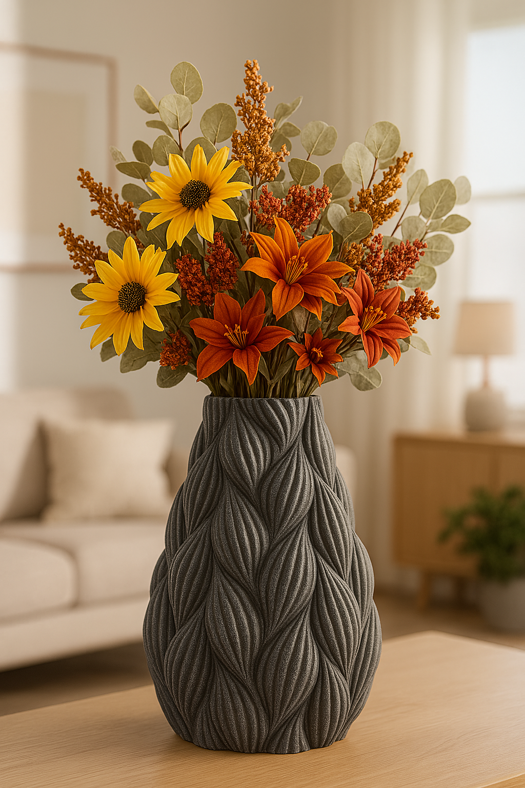 Vase „Ripple“ – Skulpturales Design trifft auf organische Eleganz