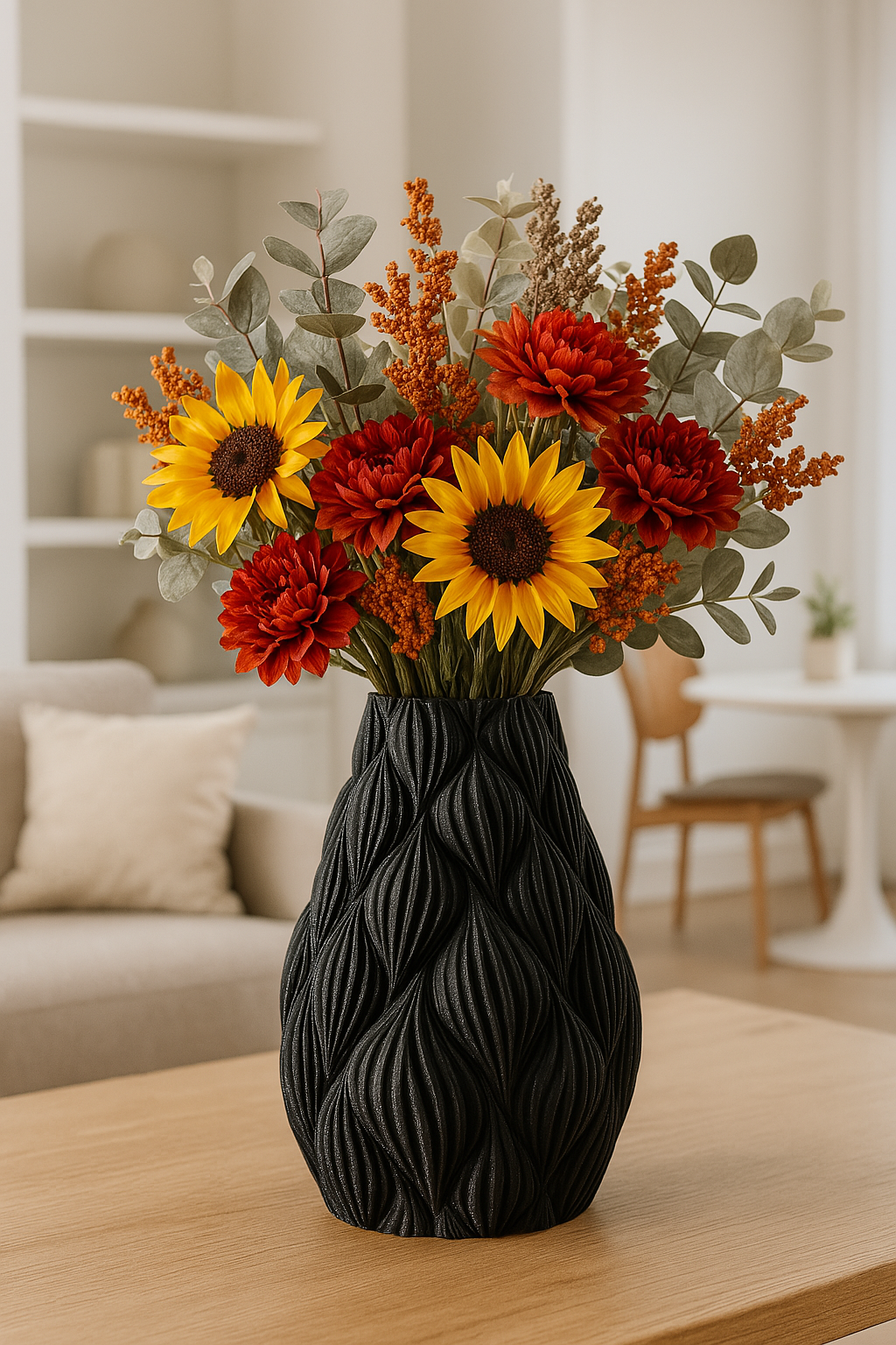 Vase „Ripple“ – Skulpturales Design trifft auf organische Eleganz