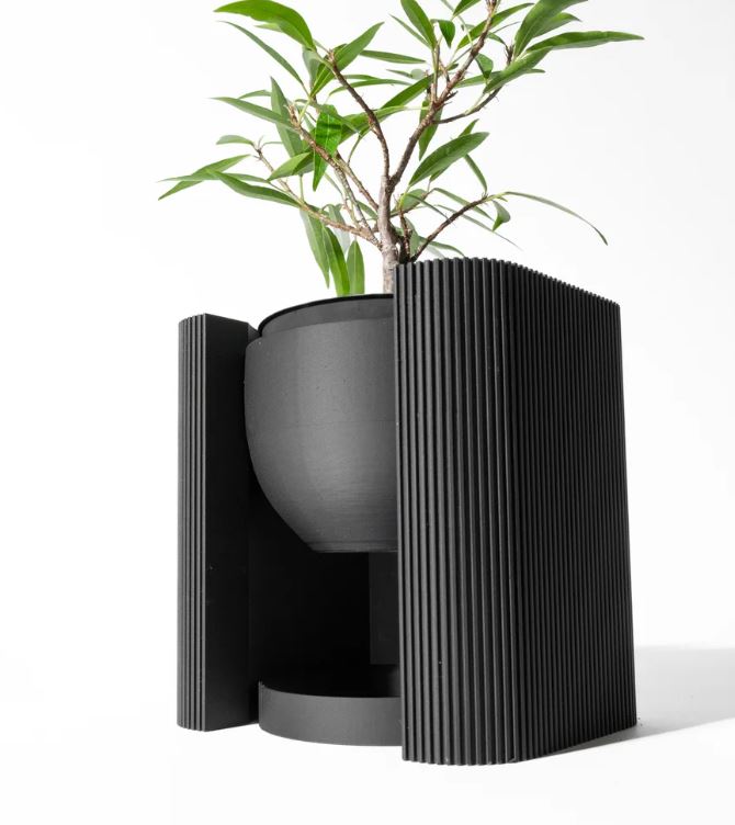 Der Avor – Minimalistischer 3D-Pflanztopf mit architektonischem Sockel