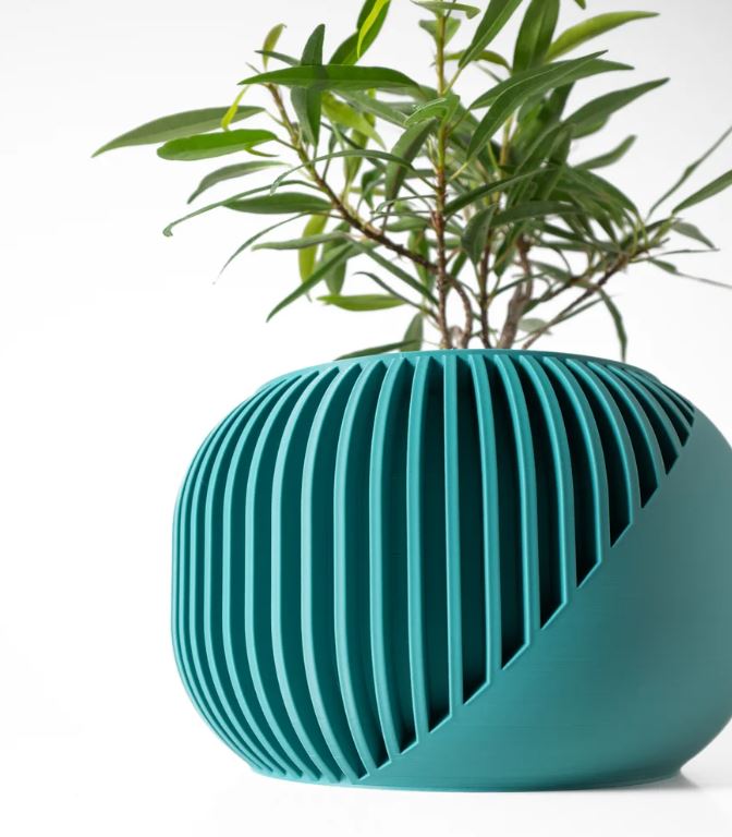 Der Narvo – 3D-Pflanztopf mit dynamischem Lamellen-Design
