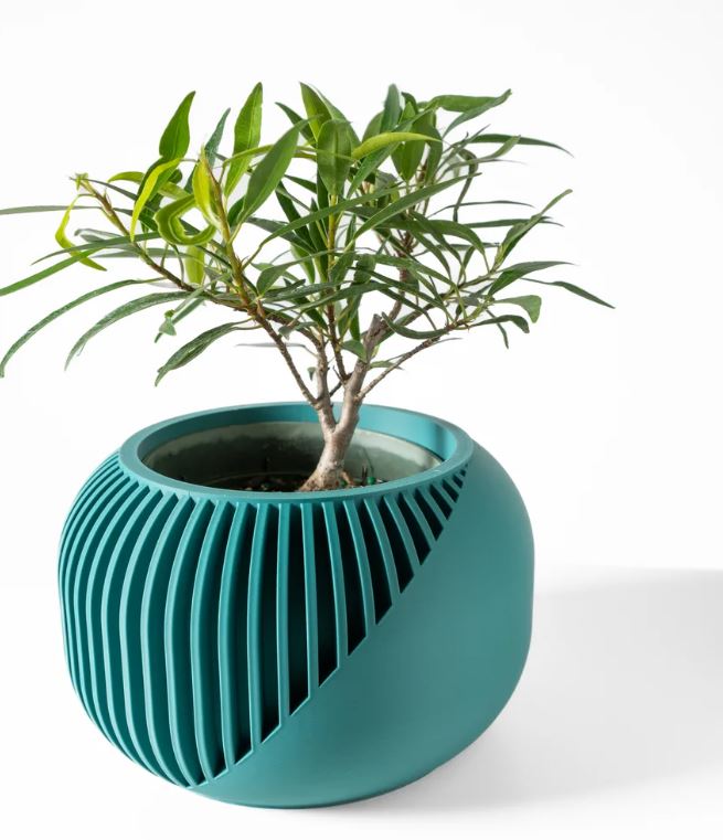 Der Narvo – 3D-Pflanztopf mit dynamischem Lamellen-Design