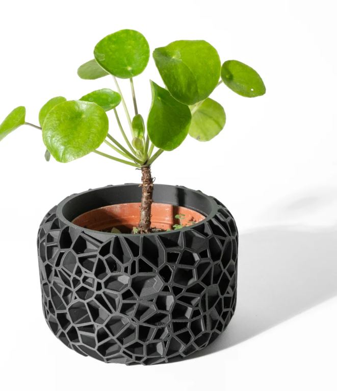 Der Vori – Organischer 3D-Pflanztopf im Voronoi-Look
