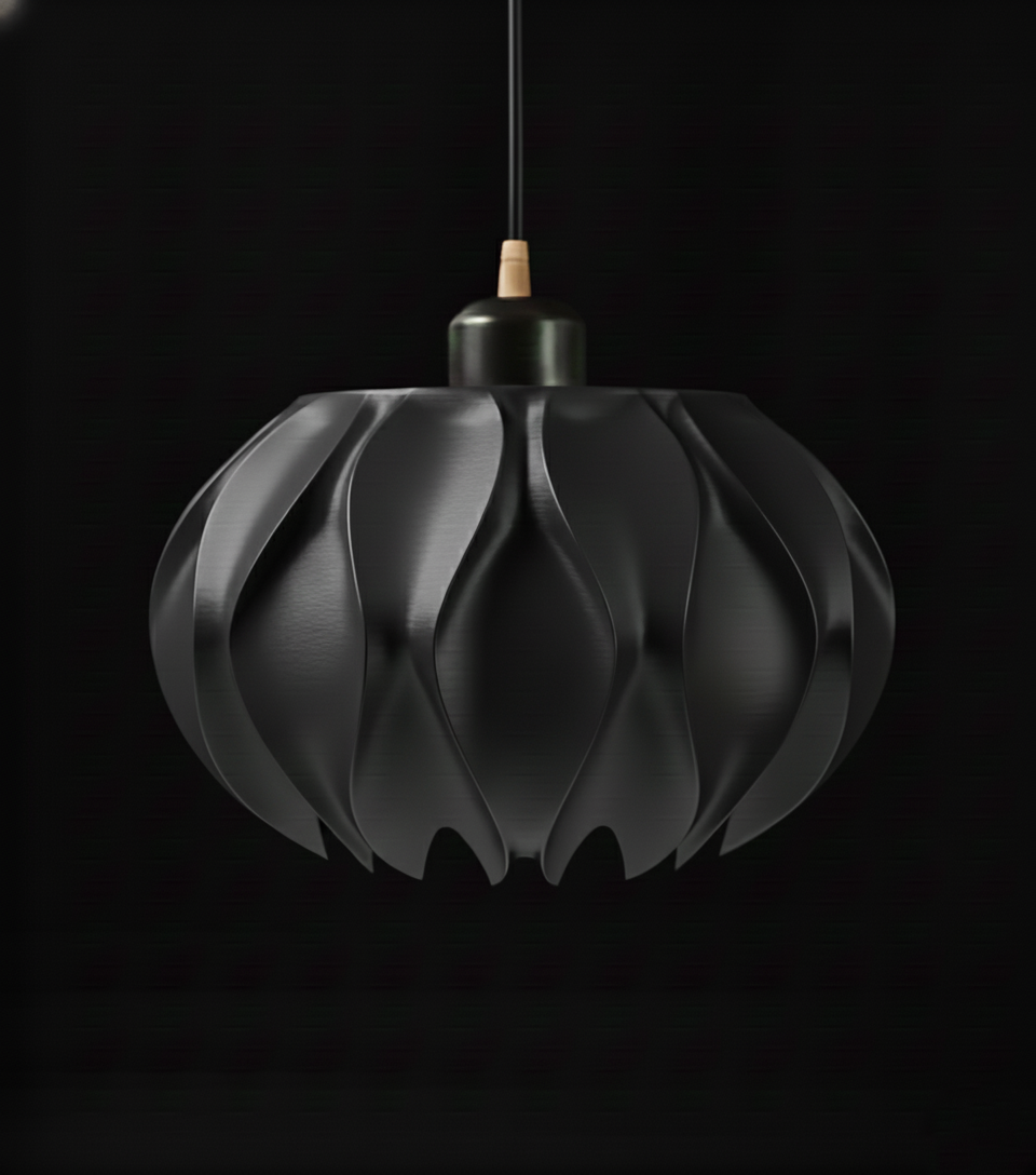 "Abyssal" Pendelleuchte – skulpturales Lichtobjekt mit organischem Charakter