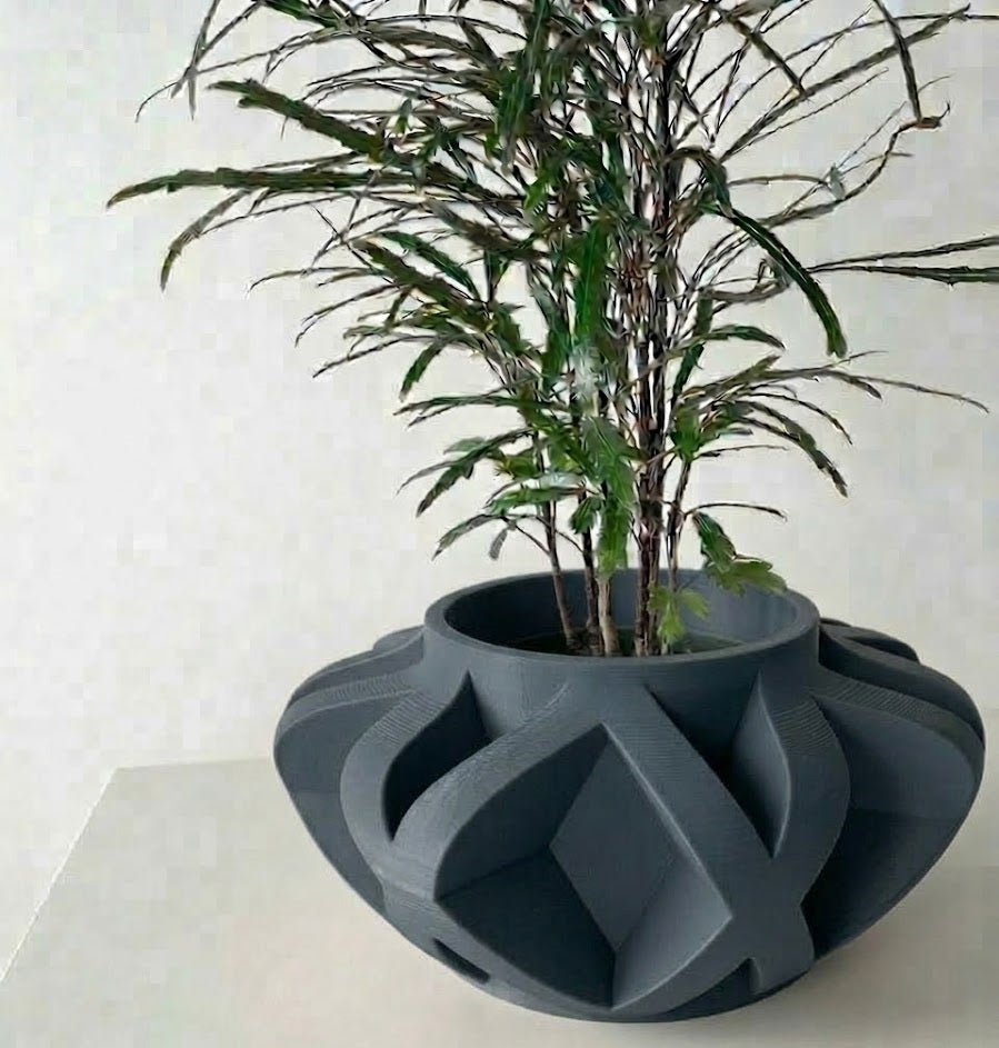 Sono 3D Pflanztopf – Kunstvolle Präzision trifft florales Design