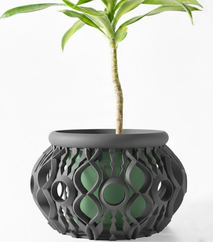 Lyren 3D Orchideen-Pflanztopf – Kunstvolle Geometrie für stilvolle Pflanzenpräsentation