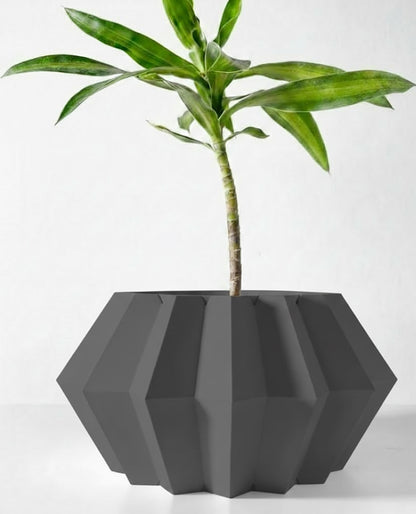 Pflanztopf „Jun“ – Geometrische Harmonie in 3D-Design