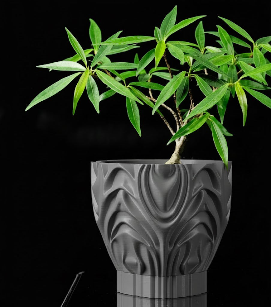 Corru Pflanztopf – Skulpturales 3D-Design für stilvolle Pflanzeninszenierung