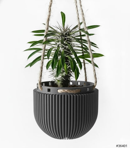Der Jani – Skulpturaler 3D-Hängepflanztopf für schwebende Urban-Jungle-Looks