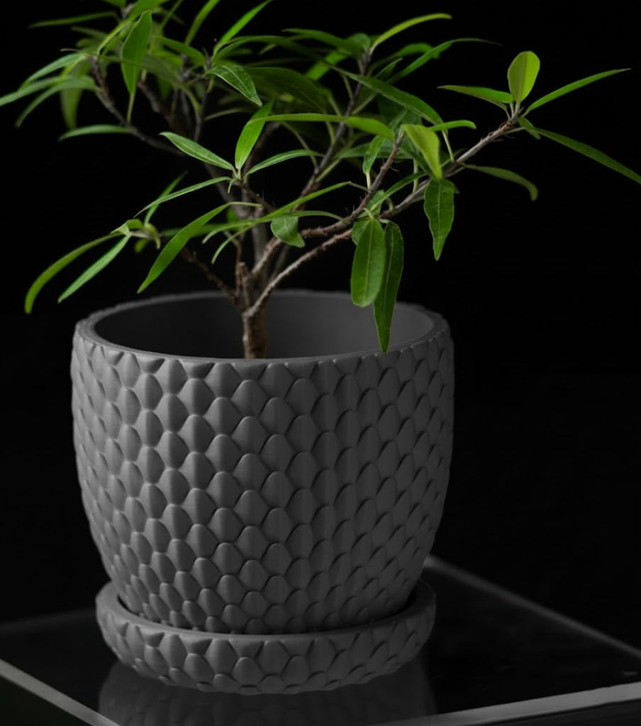 Dragonscale – 3D-Pflanztopf mit drachenstarker Struktur