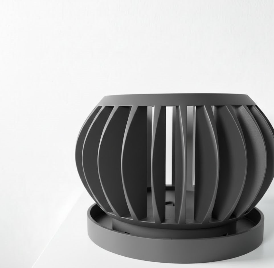 Rene Pflanztopf – Offener 3D-Orchideentopf mit integriertem Belüftungssystem und Abtropfschale
