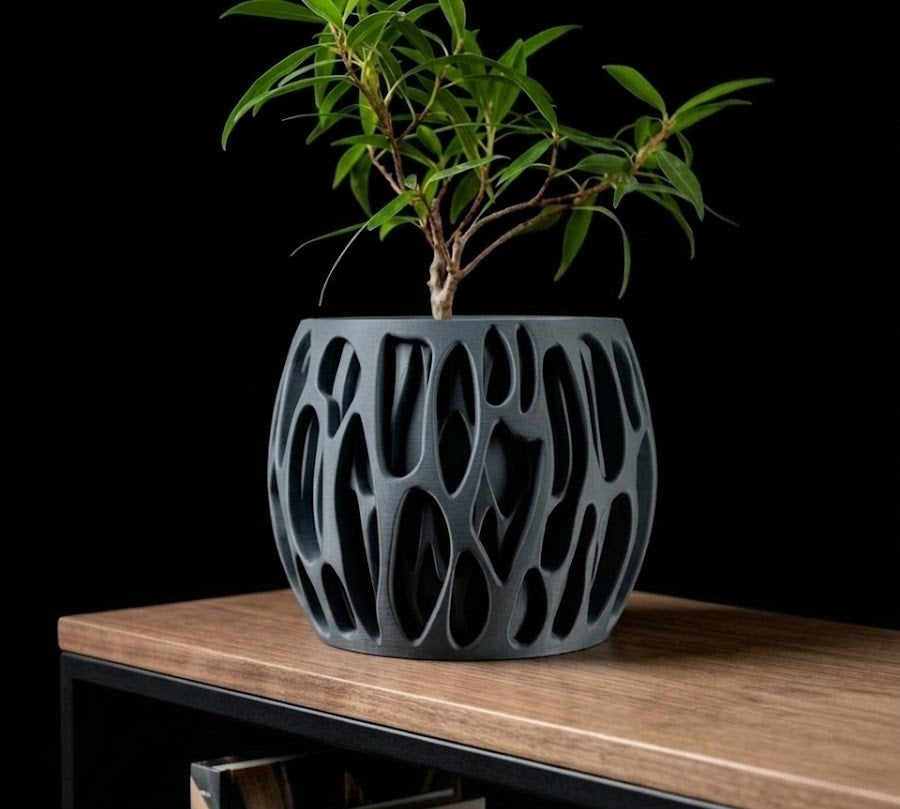 Schleim – Organische 3D-Form in geschlossener Eleganz