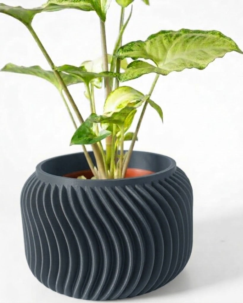 Vilex Pflanztopf – 3D-Design mit dynamischer Wellenstruktur