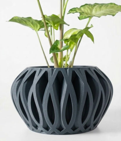 Serik Pflanztopf – Geschlossenes 3D-Kunstwerk für stilvolle Begrünung