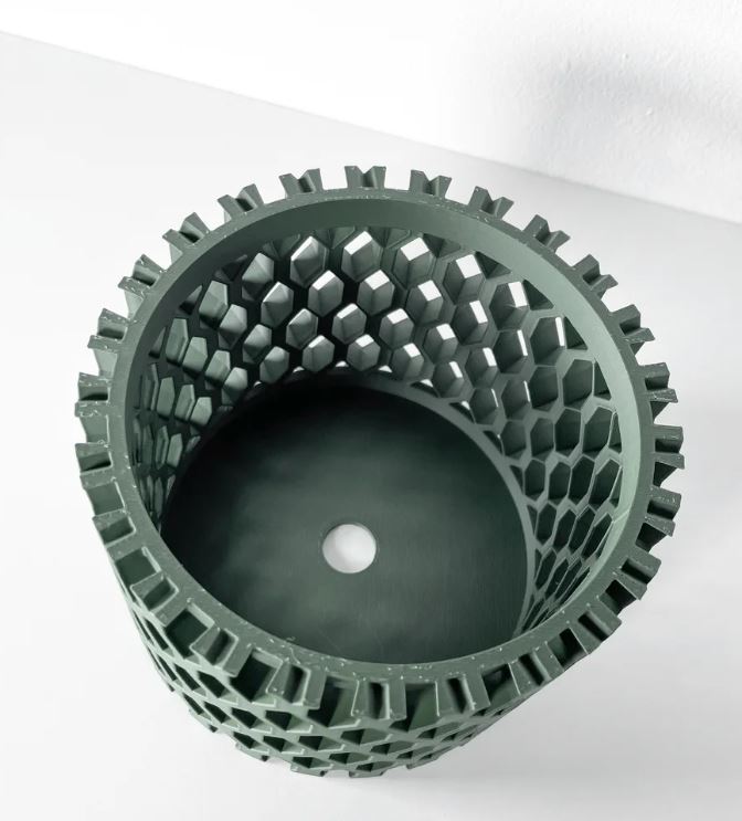 Erna Pflanztopf – Offener 3D-Orchideentopf mit Wabenstruktur und effektiver Belüftung