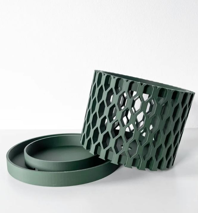 Erna Pflanztopf – Offener 3D-Orchideentopf mit Wabenstruktur und effektiver Belüftung