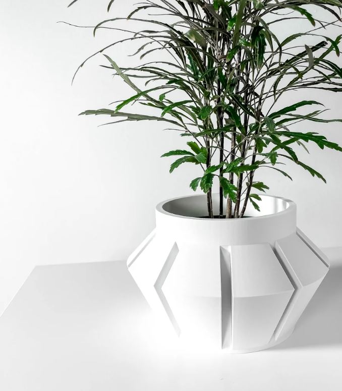 Erno 3D Pflanztopf – Geometrische Klarheit in innovativer Form