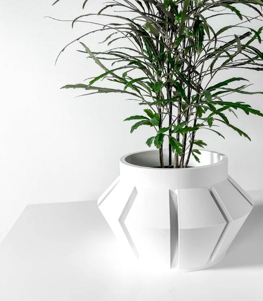 Erno 3D Pflanztopf – Geometrische Klarheit in innovativer Form