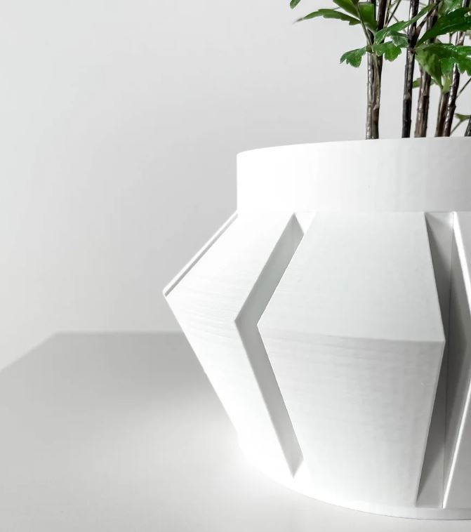 Erno 3D Pflanztopf – Geometrische Klarheit in innovativer Form