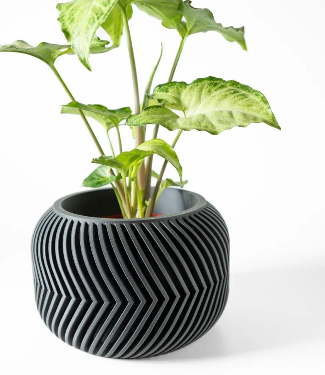 Der Ervon – 3D-Pflanztopf mit V-Rippen-Dynamik