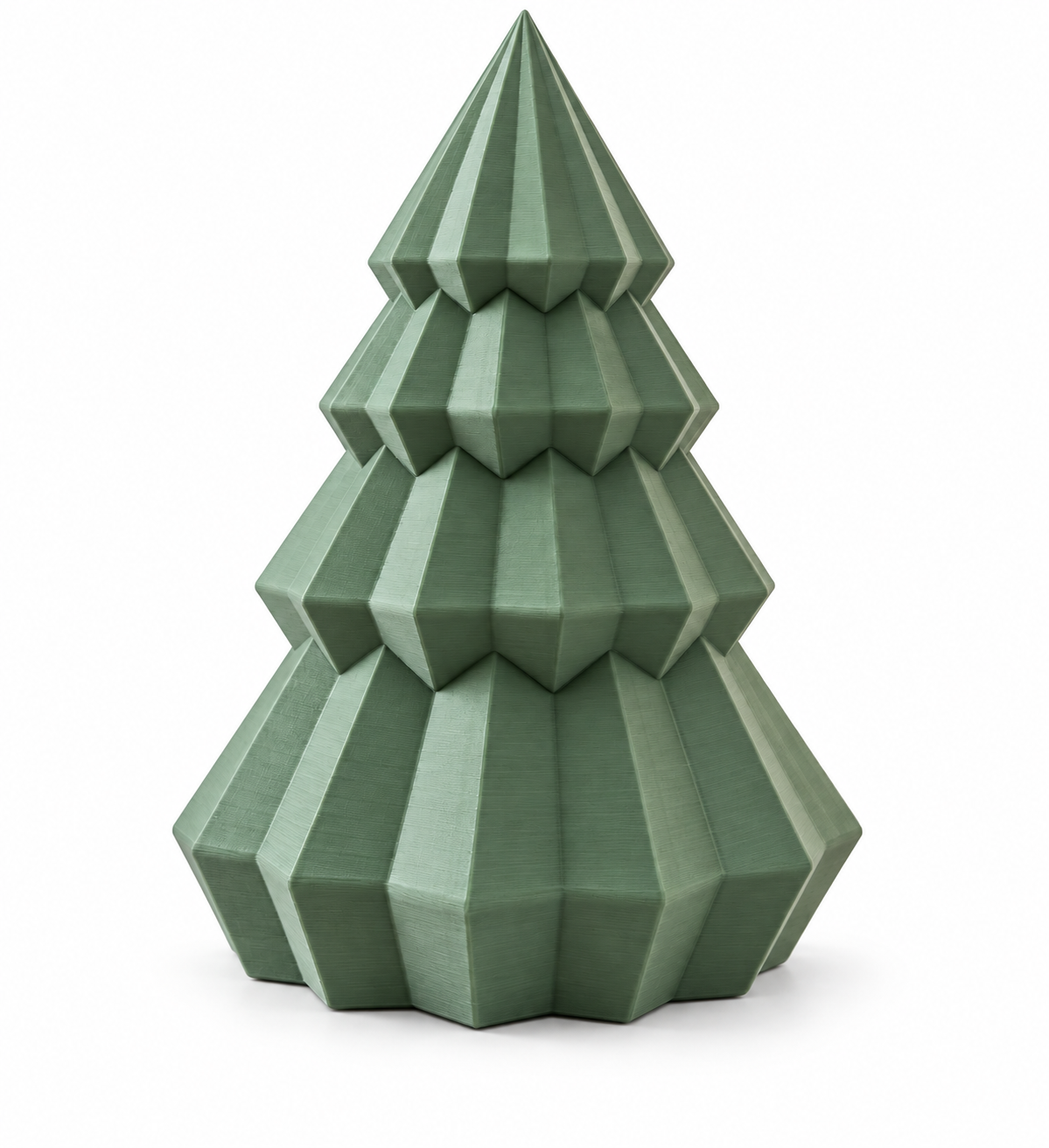 Weihnachtsbäume 3er-Set – Weiß, Olivegrün & Braun
