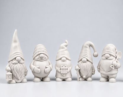 Weihnachtswichtel 5er-Set – Weiß, Rot oder gemischt