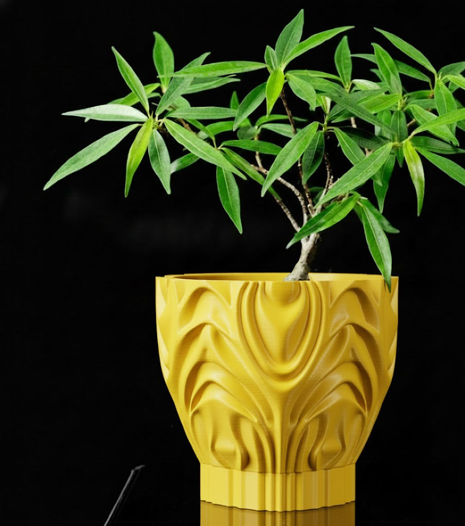 Corru Pflanztopf – Skulpturales 3D-Design für stilvolle Pflanzeninszenierung