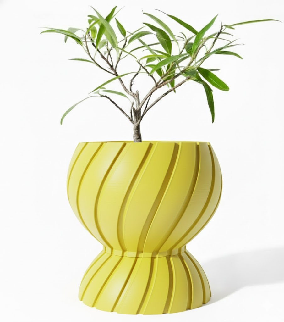 Der Maki – Zeitloser 3D-Pflanztopf mit dynamischer Spiralstruktur