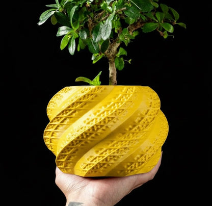 3D Pflanztopf „Muschel“ – Skulpturale Eleganz in Spiralform