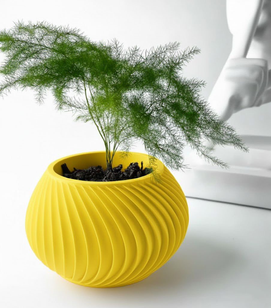 Caleth 3D Pflanztopf – Eleganz in Bewegung für deine Pflanzenwelt