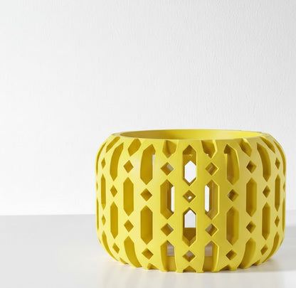 Ritar Pflanztopf – Geometrischer 3D-Orchideentopf mit facettenreicher Struktur und Belüftungsdesign