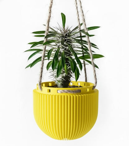 Der Jani – Skulpturaler 3D-Hängepflanztopf für schwebende Urban-Jungle-Looks
