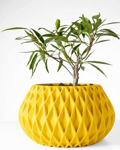 Der Rivio – 3D-Pflanztopf mit rautenartiger Gitterstruktur