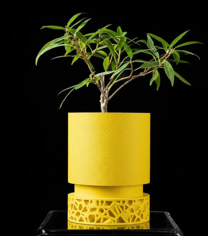 Vori 2.0 Pflanztopf – Urbaner Zylinder trifft filigranes 3D-Sockeldesign
