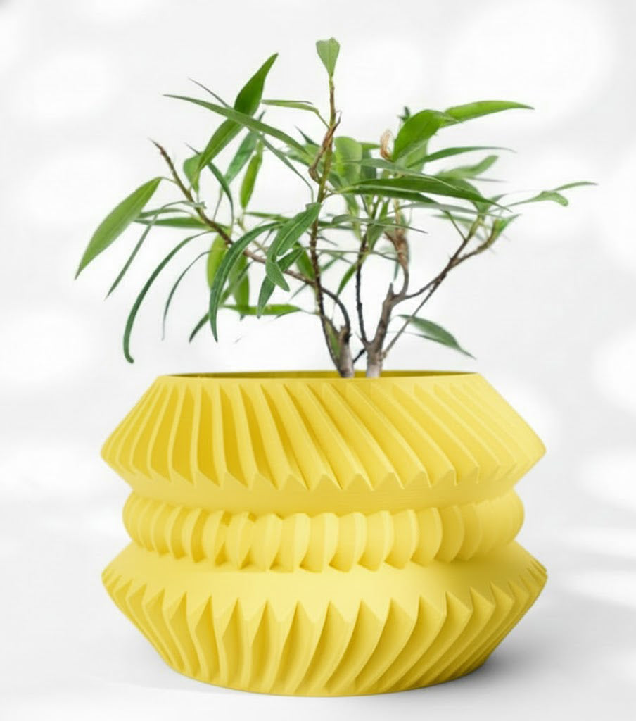 Der Jako – Futuristischer 3D-Pflanztopf mit rhythmischer Struktur