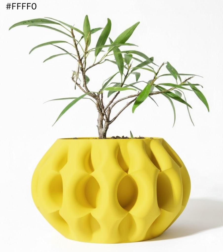 Der Xiomu – Skulpturaler 3D-Pflanztopf mit futuristischer Tiefenstruktur